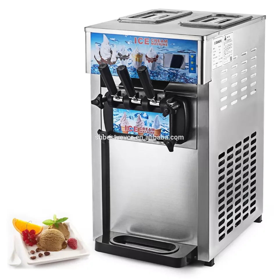 XMSJ Commercial Ice Cream Machine Soft Serve Freezer