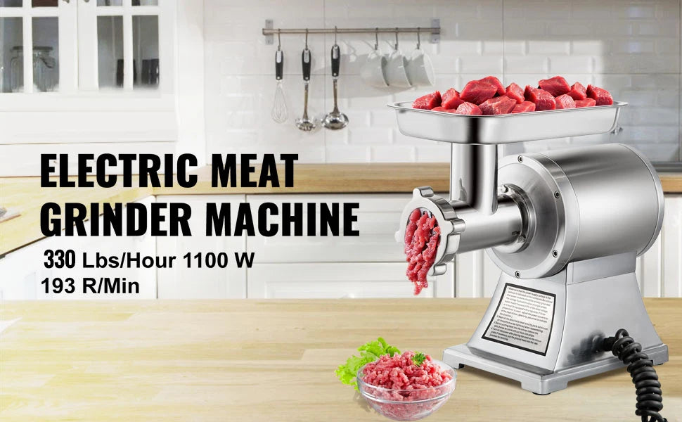 SucceBuy Electric Meat Grinder Mincer For Commercial Kitchens