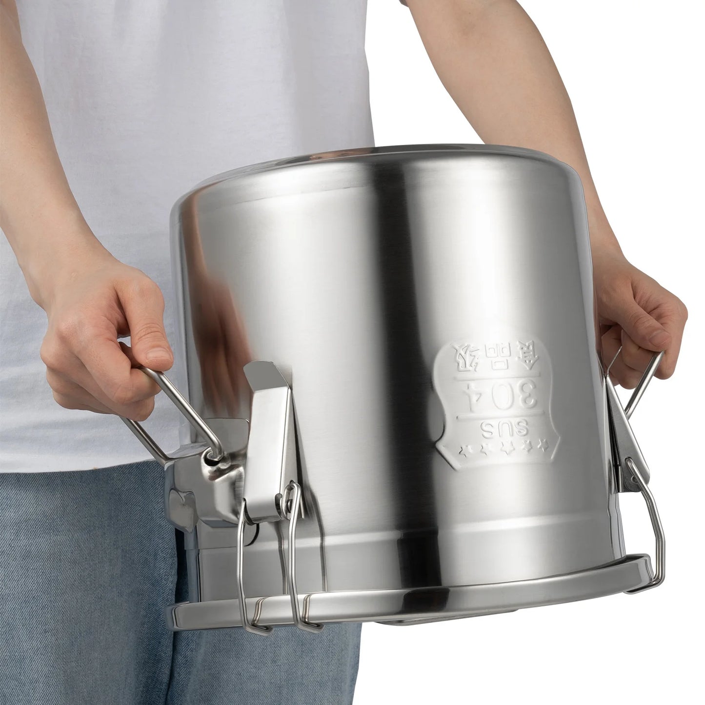Bymaocar Stainless Steel Cereal Storage Container Airtight Durable
