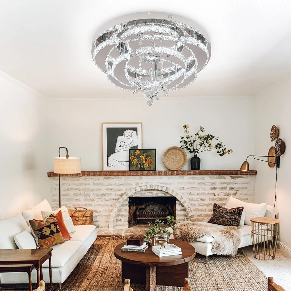 VETRULUS Luxury K9 Crystal Chandelier Modern Ceiling Lamp
