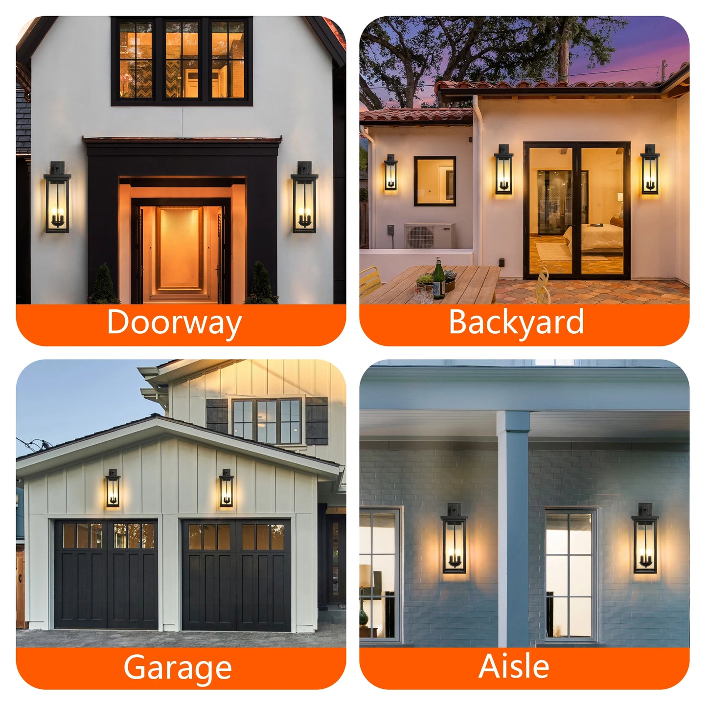 ARLGSITEC Outdoor Wall Lantern With Dusk To Dawn Sensor