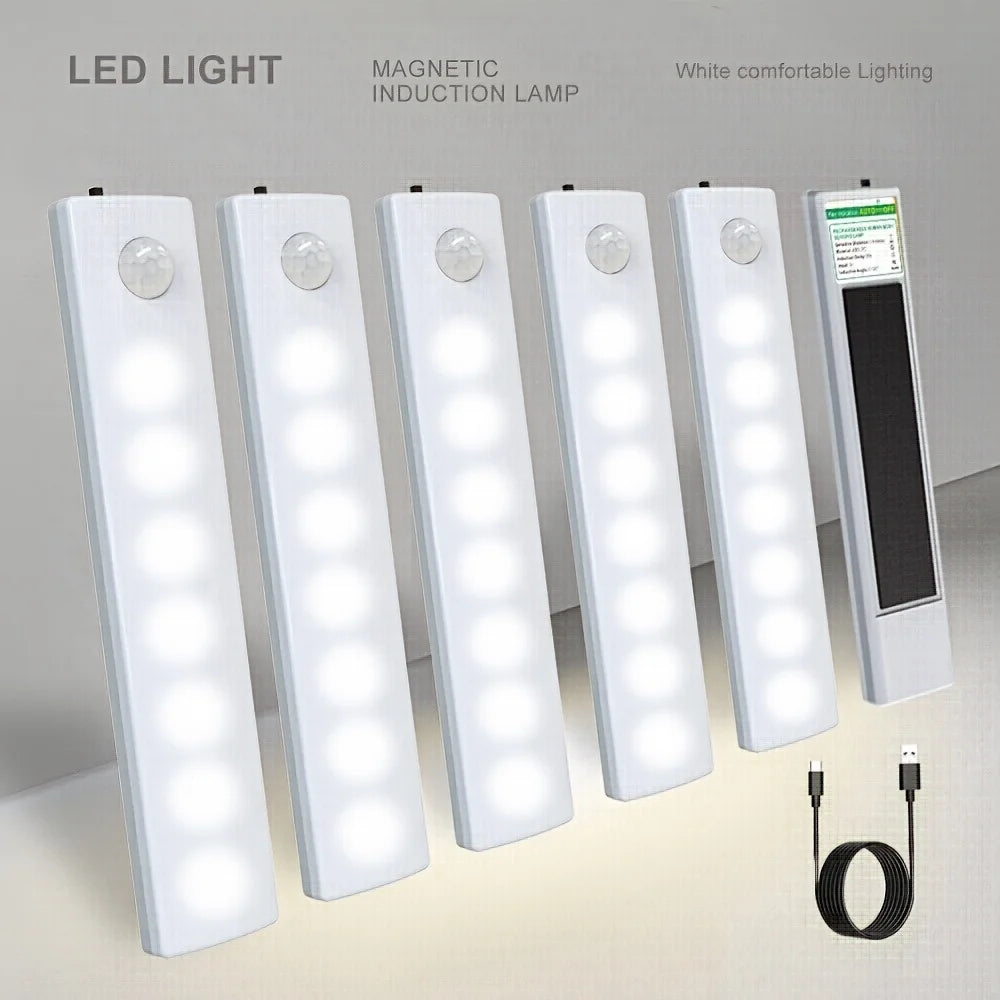 6 Pack Motion Sensor Lights USB C Rechargeable Magnetic Closet Lights