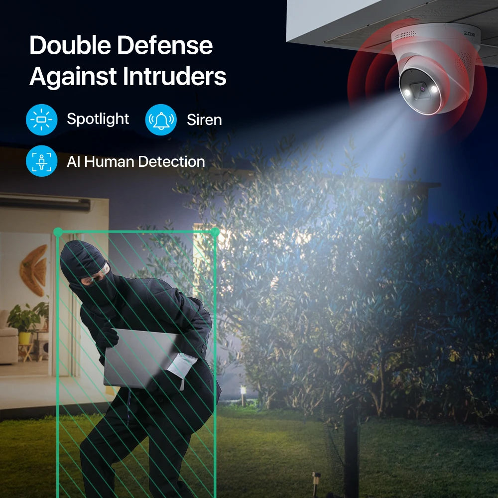 ZOSICTV 4K 8MP POE Surveillance Kit 8CH AI NVR System