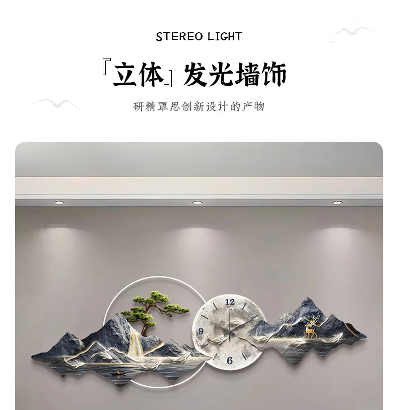 Minimalist Wall Clock With Quartz Mechanism For Living Room Decor