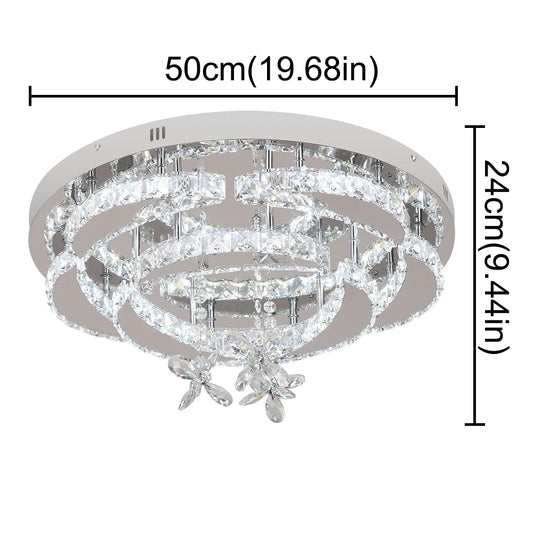 VETRULUS Luxury K9 Crystal Chandelier Modern Ceiling Lamp