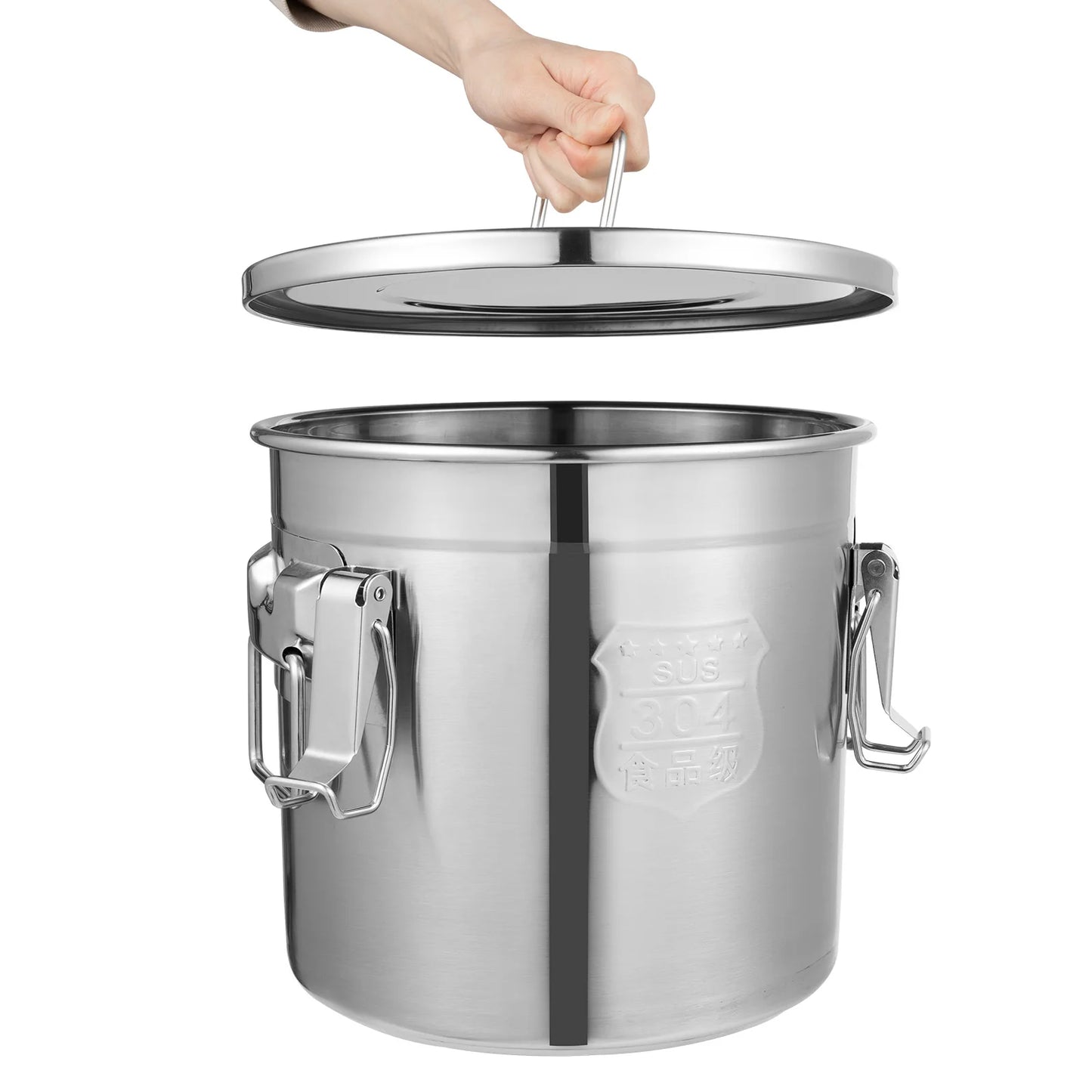 Bymaocar Stainless Steel Cereal Storage Container Airtight Durable