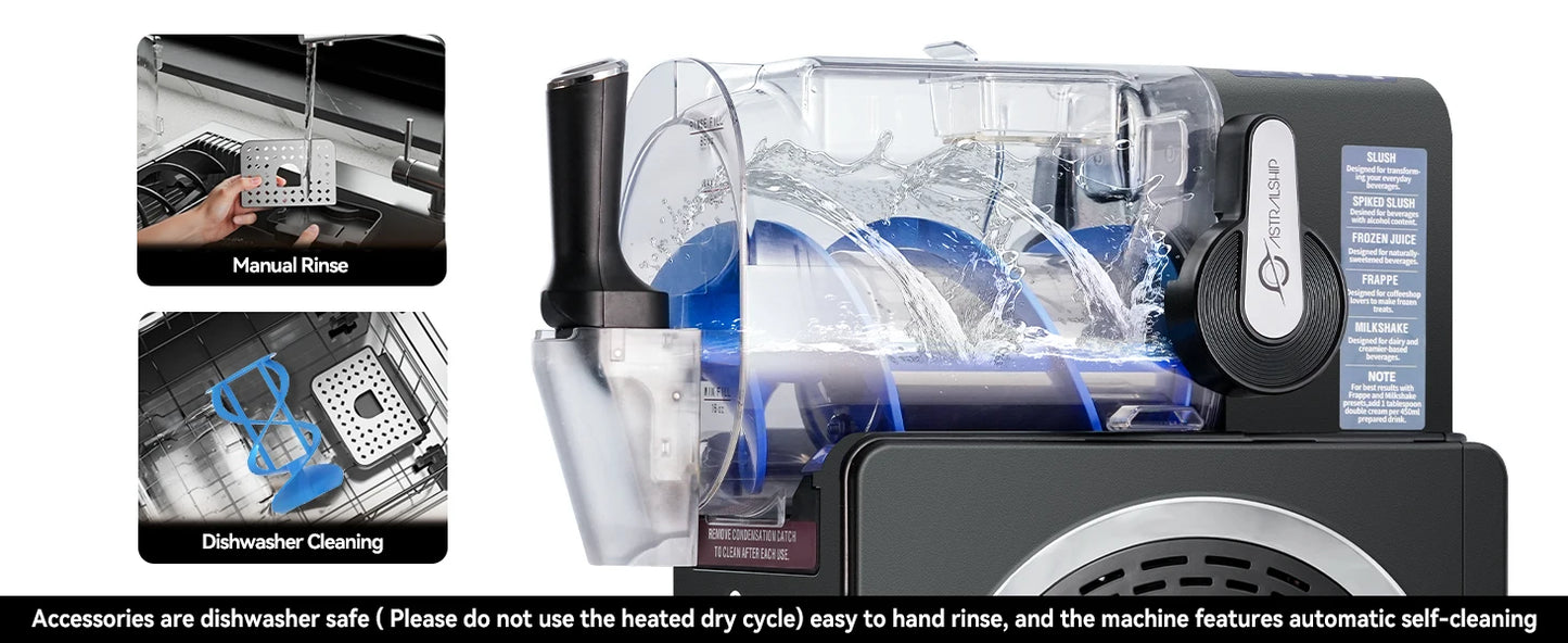 Astralship Slushie Machine With 6 Presets And Smart Temp Control
