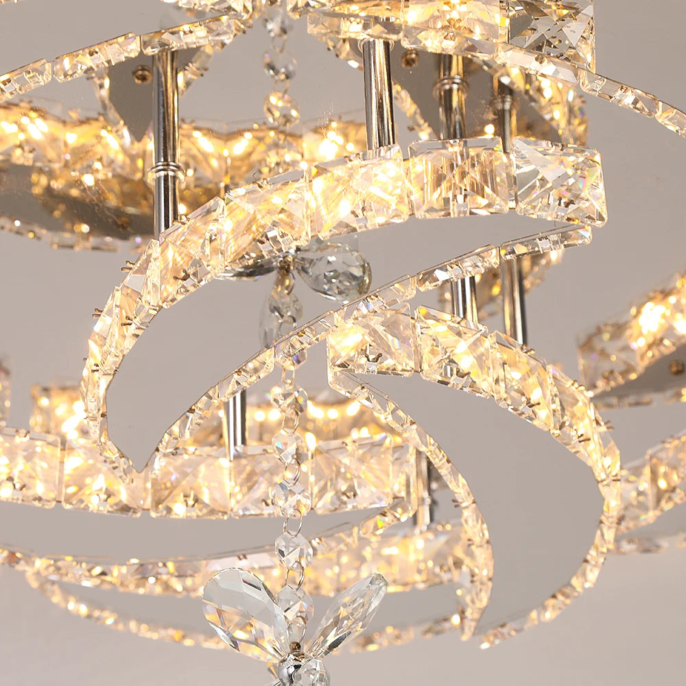 VETRULUS Luxury K9 Crystal Chandelier Modern Ceiling Lamp