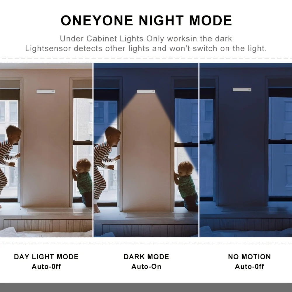 6 Pack Motion Sensor Lights USB C Rechargeable Magnetic Closet Lights