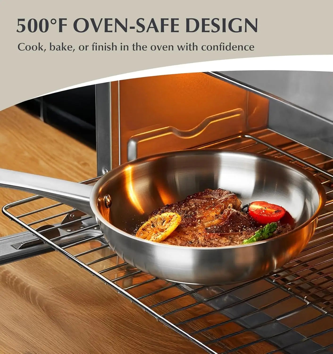KOCH SYSTEME CS 10-Piece Stainless Steel Cookware Set Induction Ready