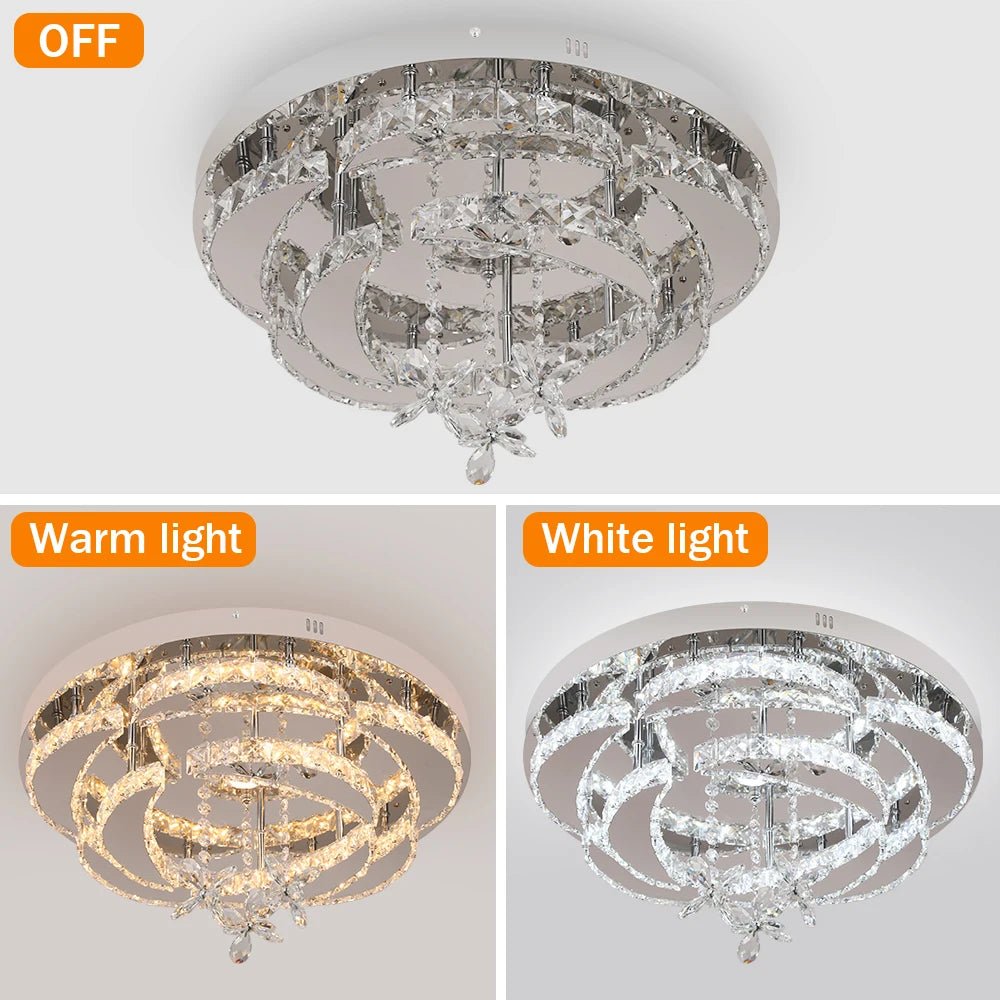 VETRULUS Luxury K9 Crystal Chandelier Modern Ceiling Lamp
