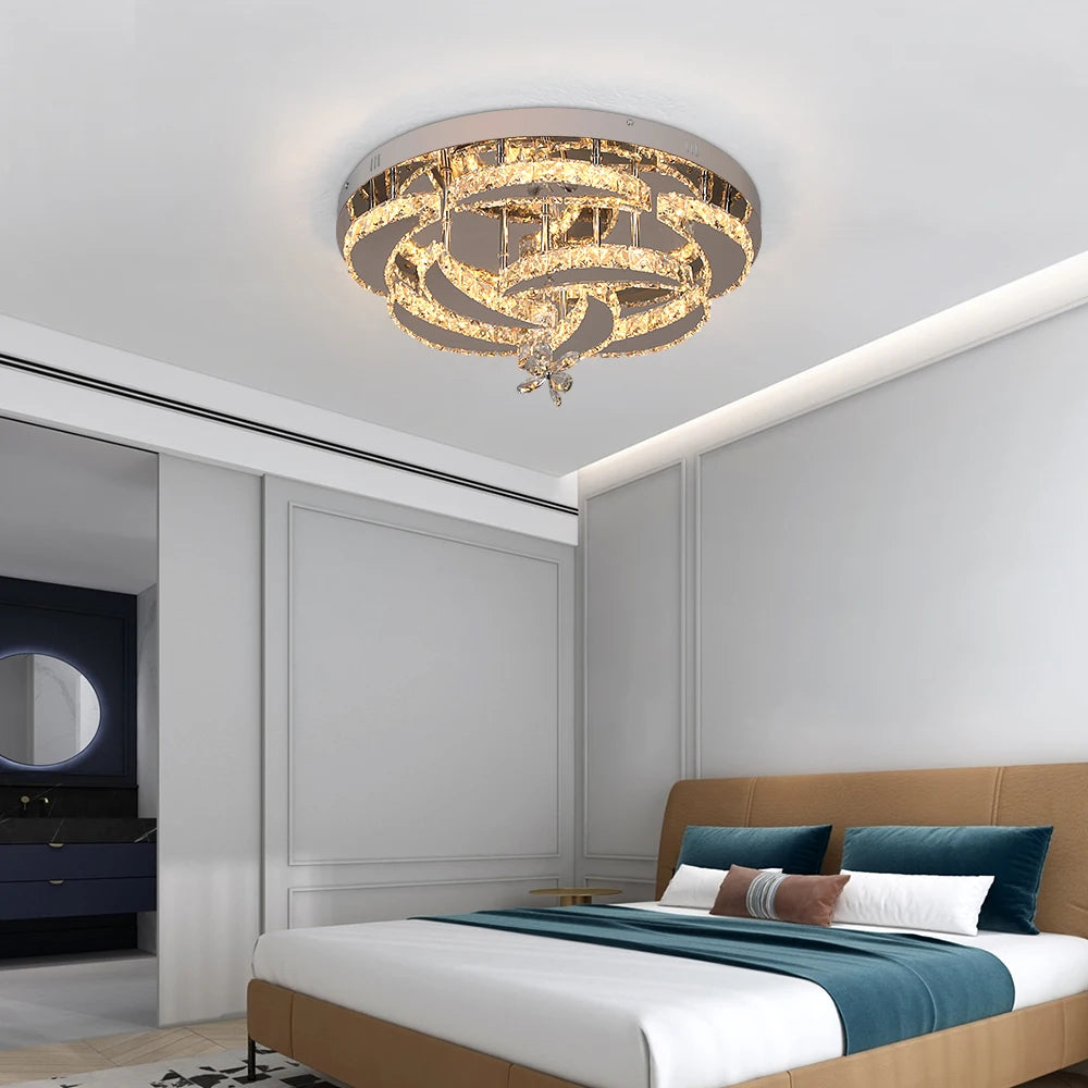 VETRULUS Luxury K9 Crystal Chandelier Modern Ceiling Lamp