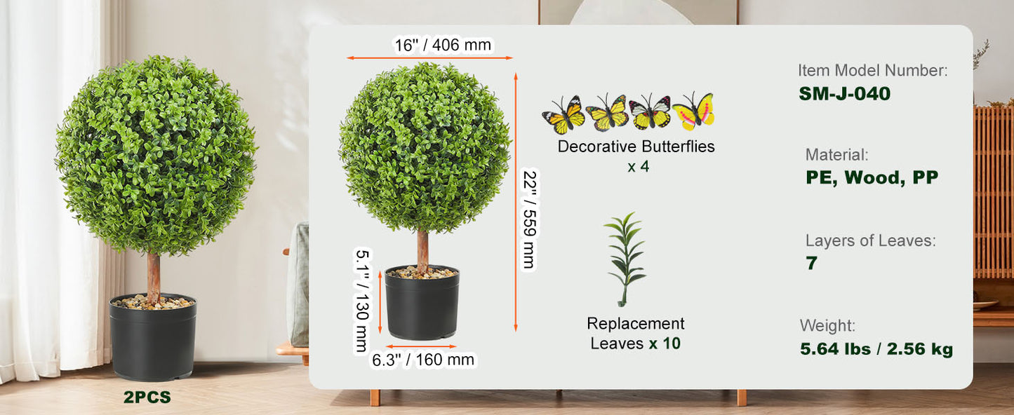 Artificial Boxwood Tower Topiary Spiral Plant For Outdoor Decor