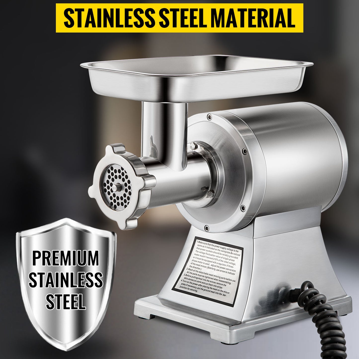 SucceBuy Electric Meat Grinder Mincer For Commercial Kitchens