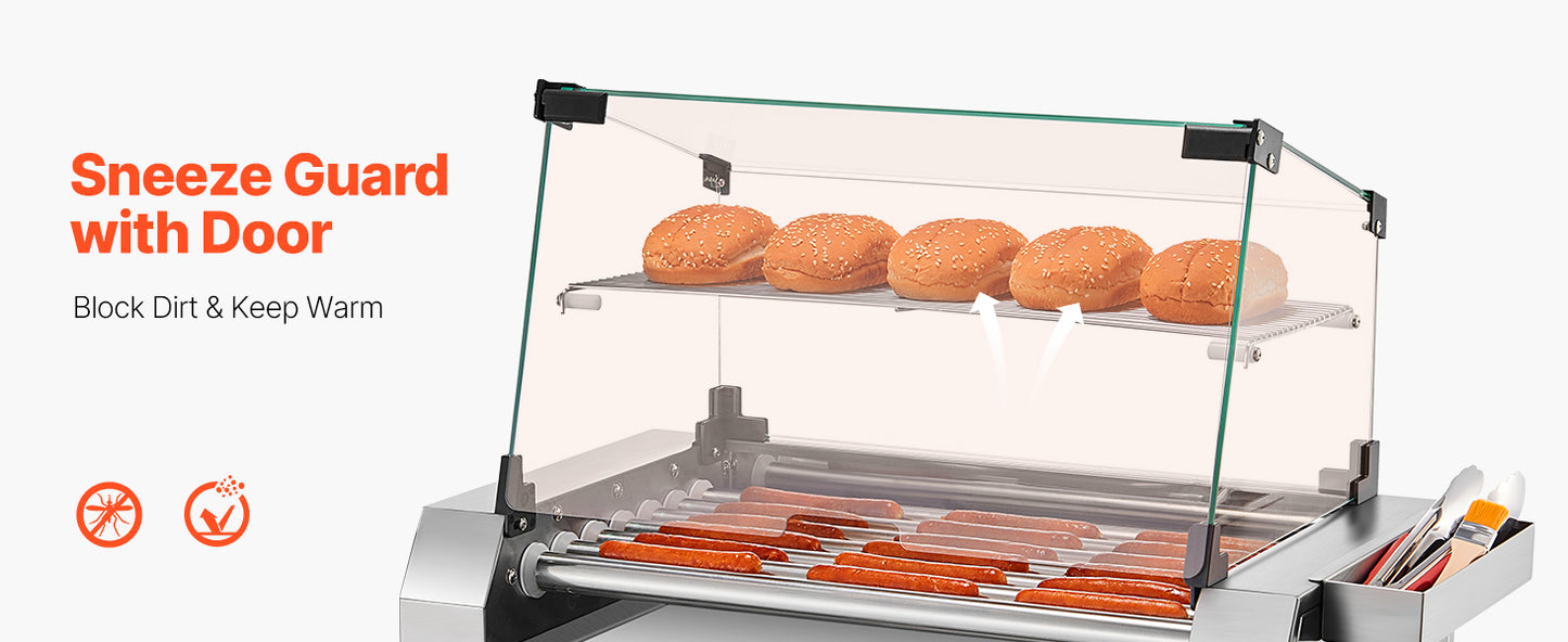 VEVOR Hot Dog Roller With Dual Temperature Control