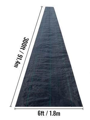 SucceBuy Landscape Fabric Geotextile Durable Ground Cover Weed Barrier 1.5oz